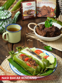 Nasi Bakar Rendang