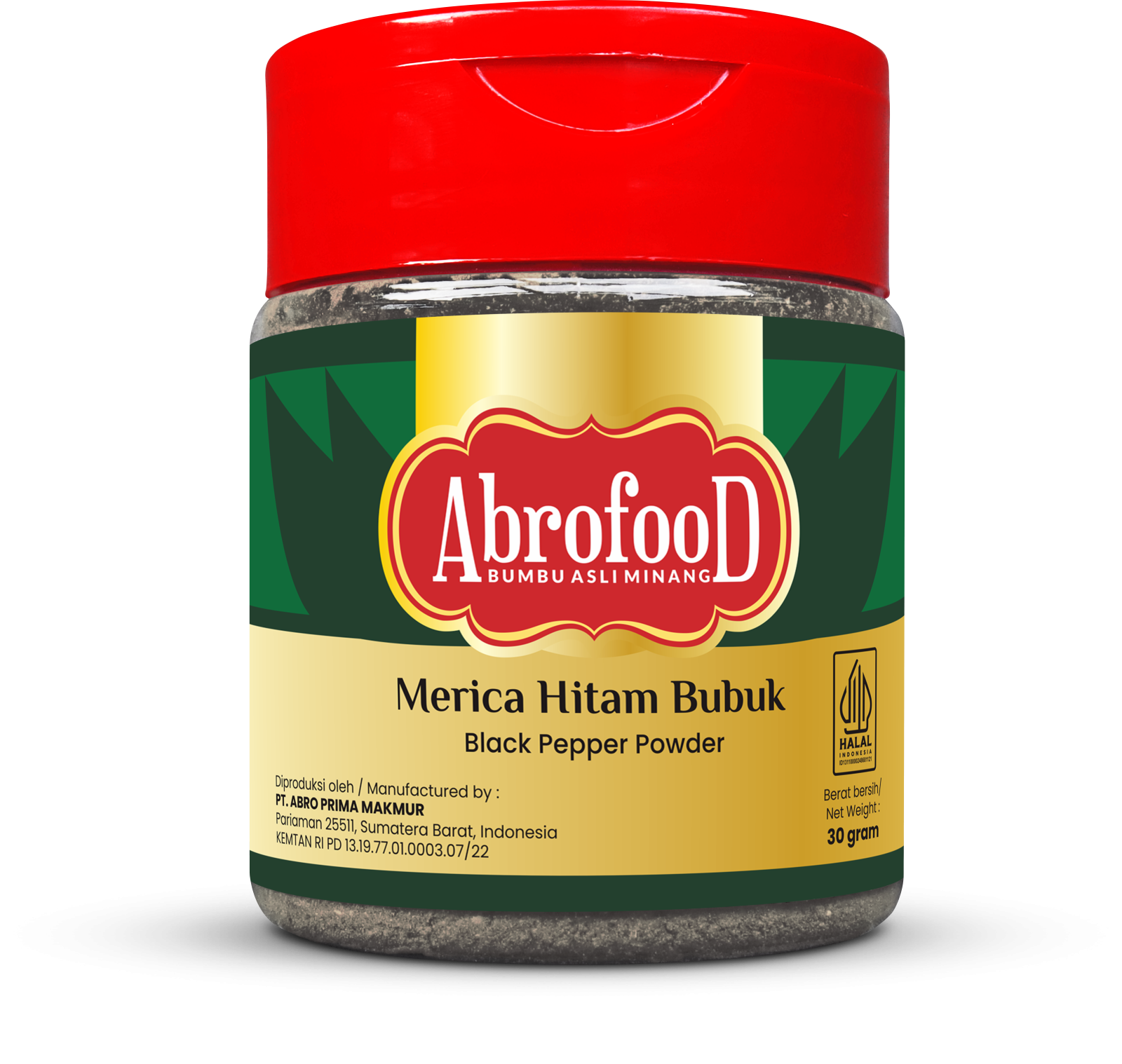 Merica Hitam Bubuk Abrofood